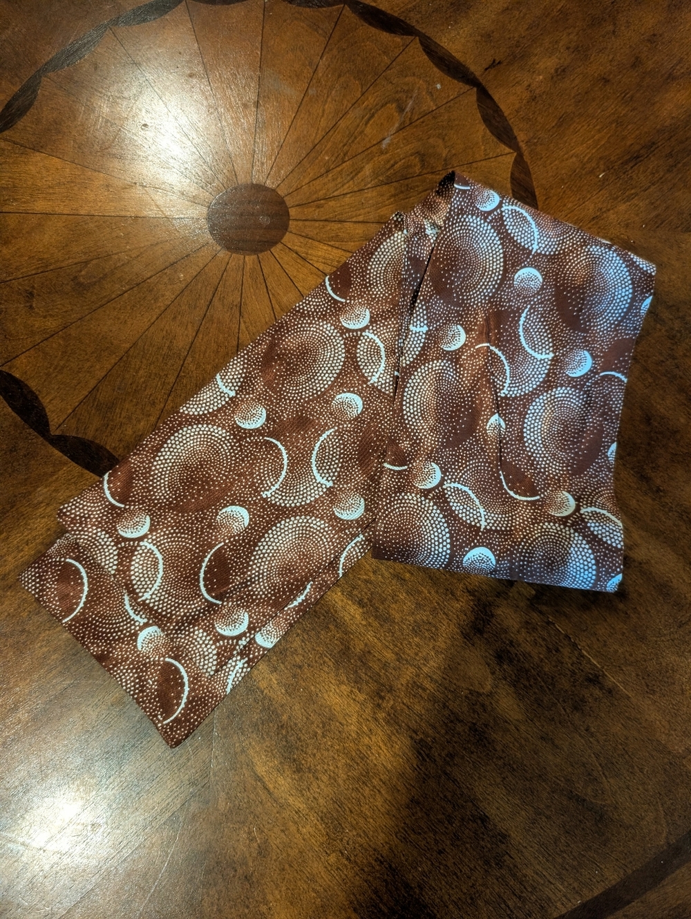 Vintage Brown Silk Scarf